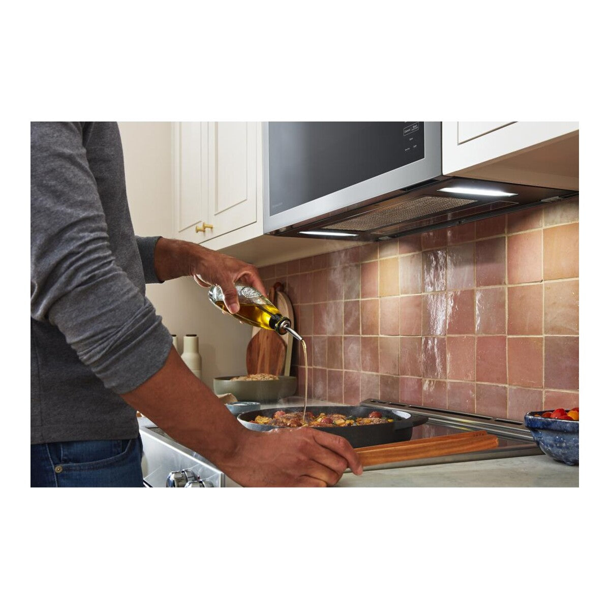 Over-The-Range Microwave with Flush Built-In Design