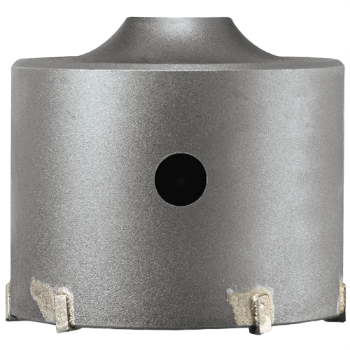 Thin-wall core bit with tungsten carbide cutting edge for heavy-duty drilling in power tool accessories and home improvement.
