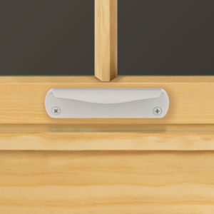 White sash hand lift for wood windows, durable design for doors and window accessories in home improvement under $50