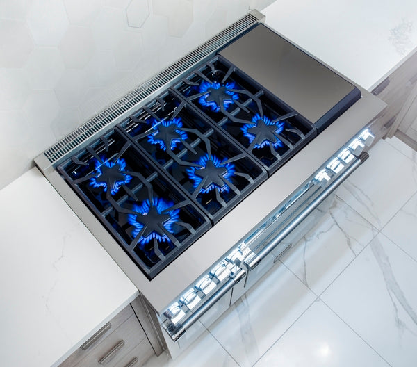 Dual Fuel Professional Range, 48'' Pro Grand® Commercial Depth