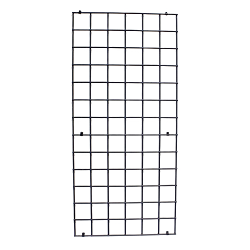 Black metal wire grid panel for versatile wall storage in garage and dorm organization under $100 collections