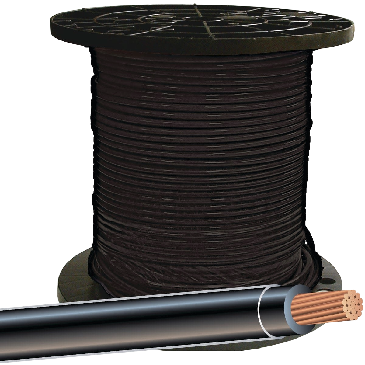 Southwire 500 Foot Stranded Black 6 AWG Thhn Wire