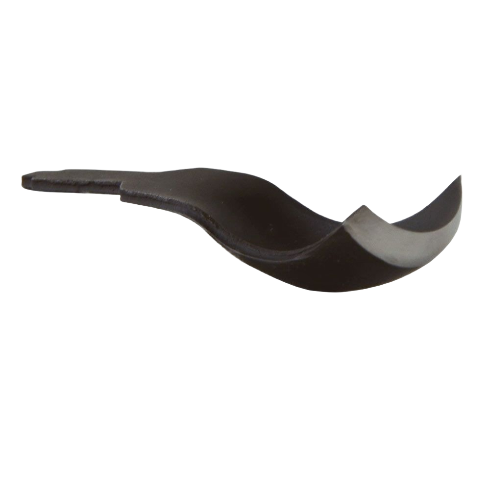 Black 1/2 inch curved power gouge blade designed for detailed wood carving and home improvement tasks
