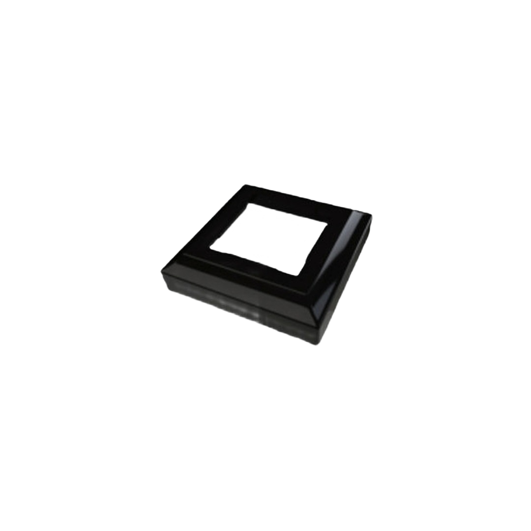Black square trim ring with beveled edges for home improvement and tools applications