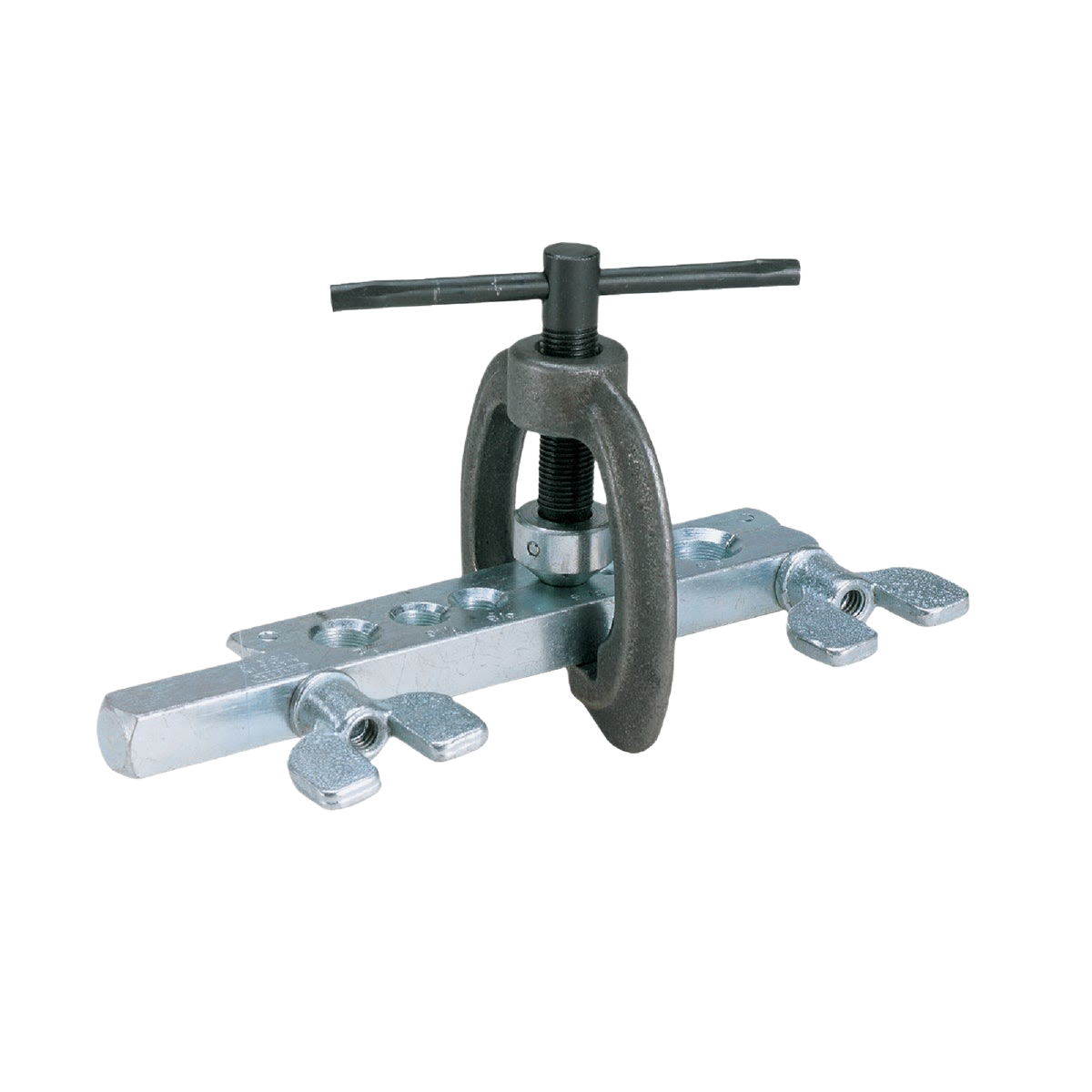Heavy-duty flaring tool with wing nuts and screw yoke for plumbing and home improvement tasks under $50