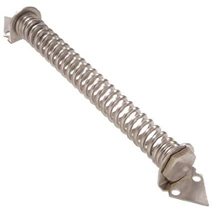 Coiled metal lock nut with hexagonal end and mounting bracket for mechanical and home improvement use