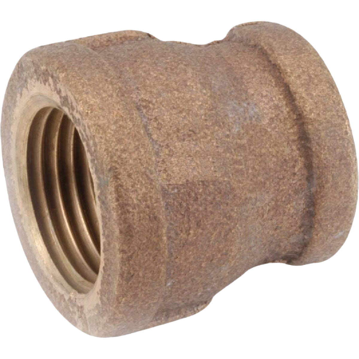 Threaded reducing coupling made of red brass for plumbing pipes in Pipes & Fittings and Home Improvement collections