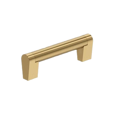 Champagne bronze cabinet pull with 3-3/4 inch center-to-center spacing for hardware and furniture accessories
