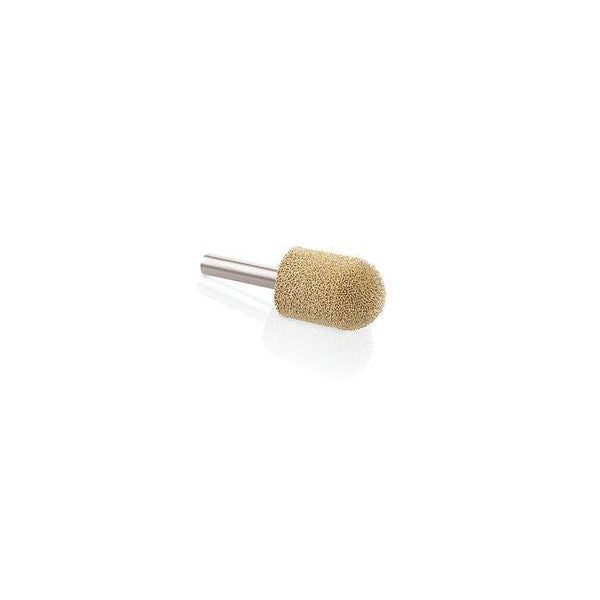Fine grit ball-nose burr with 1/4-inch shaft for detailed grinding and shaping in tools and home improvement projects