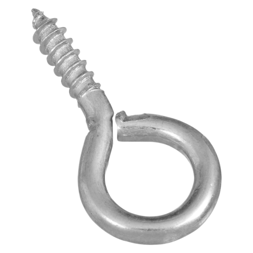 Zinc large screw eye with threaded shaft for fastening, hooks, and home improvement hardware projects under $50 collection
