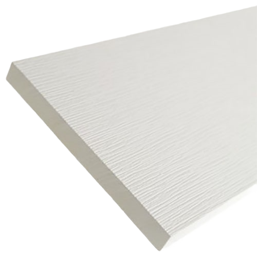 AZEK Frontier 1 in. x 4 in. White PVC Trim Board, Wood-Grain Texture
