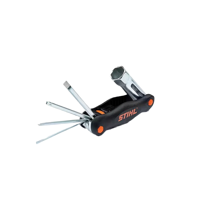 Compact multi-tool with hex keys and screwdriver attachments for home improvement and parts & lubricants collection under $50