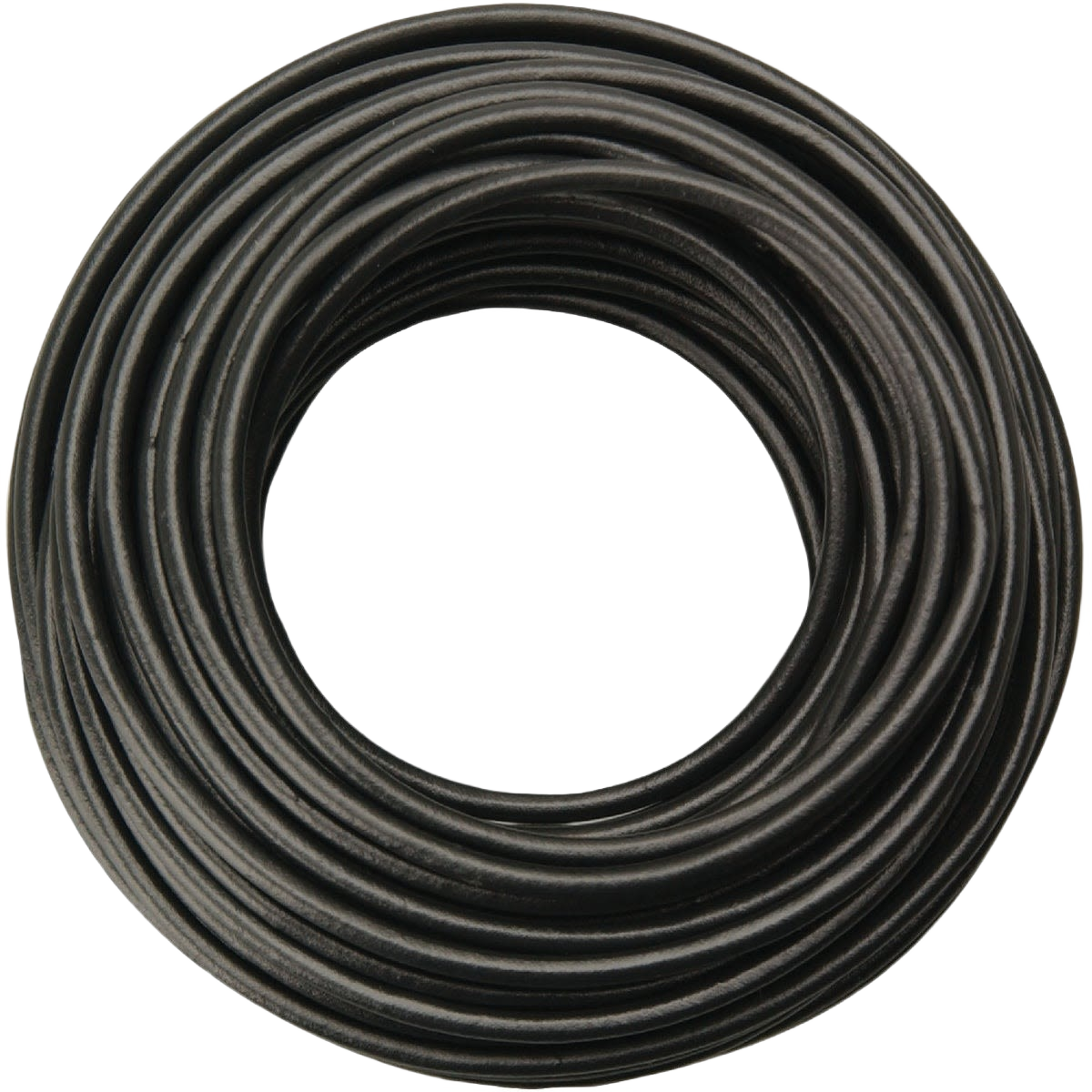 Coiled black 18 gauge PVC-coated primary wire for electrical and home improvement projects