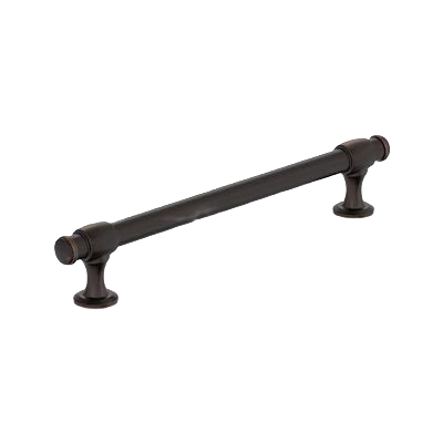 Oil-rubbed bronze cabinet pull with 6-5/16 inch center-to-center for furniture and hardware collections under $50