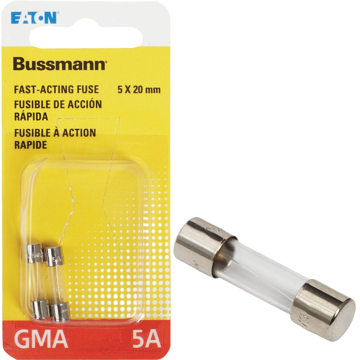 Bussmann Fuses GMA Glass Electronic Fuse, 2-Pack