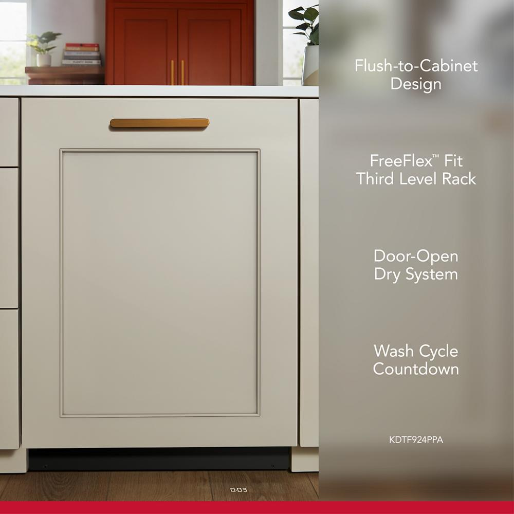 KitchenAid® 39 dBA Panel-Ready Flush-to-cabinet Dishwasher with FreeFlex™ Fit Third Level Rack