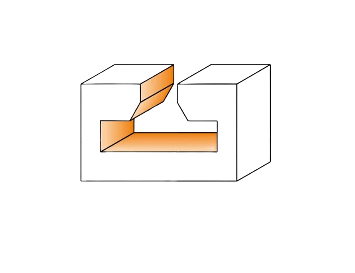 CMT Orange Tools 1-7/64” x 17/32” T-Slot Bit, 1/2" Shank