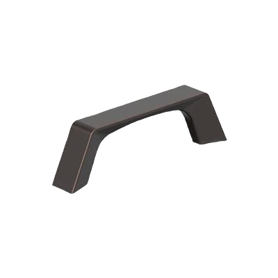 Oil-rubbed bronze cabinet pull with 3-inch center-to-center mounting for hardware and furniture accessories collections under $50