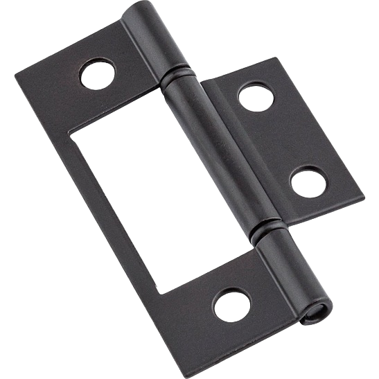 Oil rubbed bronze surface mount bi-fold door hinge with non-removable pin for secure home improvement installation