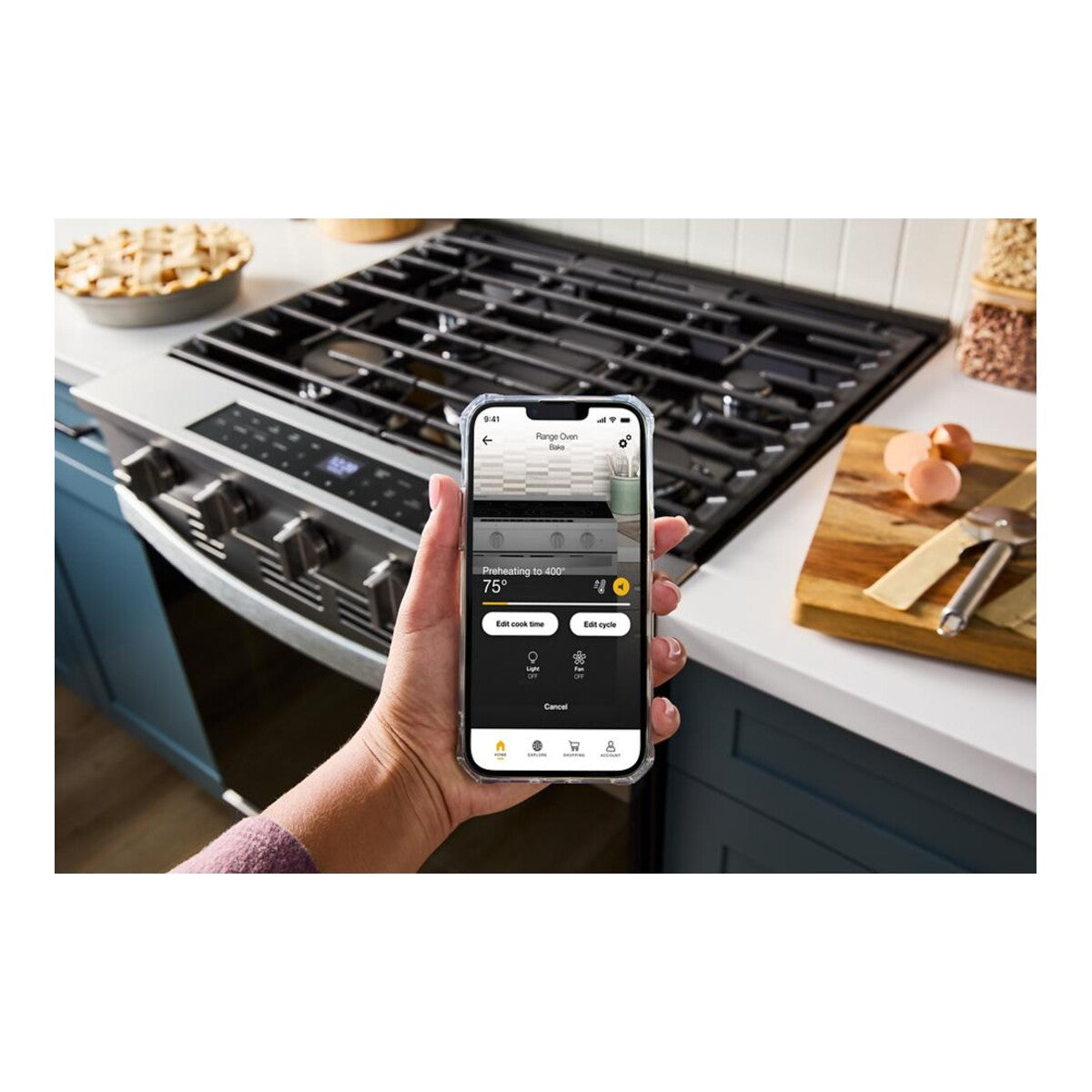 30-inch Smart Slide In Gas Range with Air Cooking Technology, No Preheat Air Fry, Steam/Self Clean and High Speed Preheat