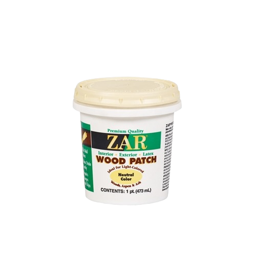 Container of neutral latex wood filler for interior and exterior wood patching in sanding and repair collections under $50