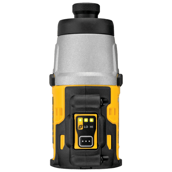 Compact yellow and black brushless cordless impact driver with LED indicators for power settings in home improvement tools