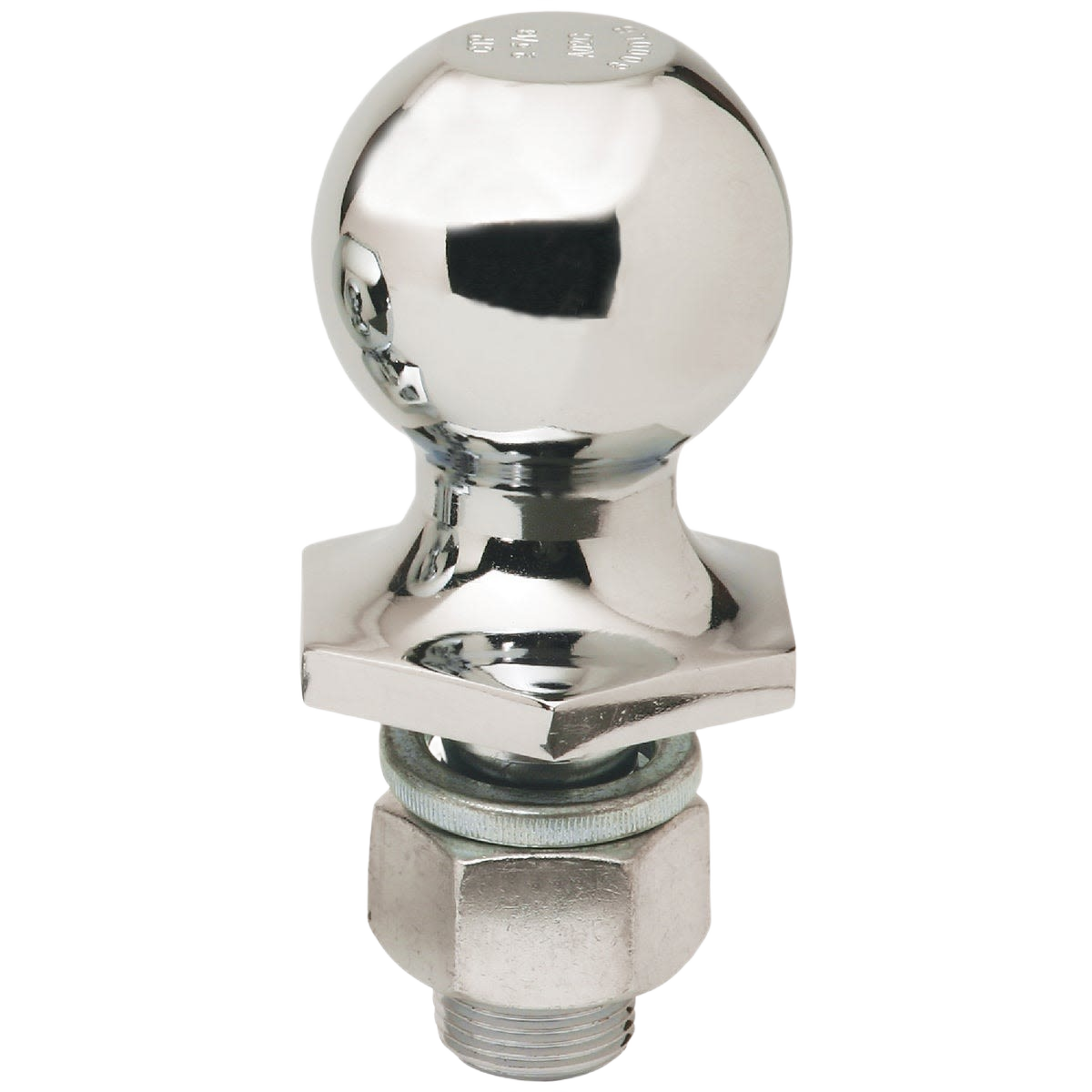 Chrome-plated steel interlock hitch ball for trailers in towing equipment and car accessories under $50 collection