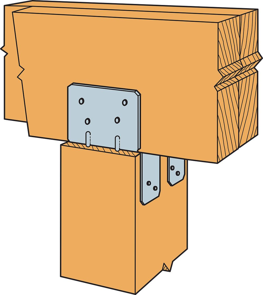 Simpson Strong-Tie LPC6Z 6X6 Adjustable Post Cap