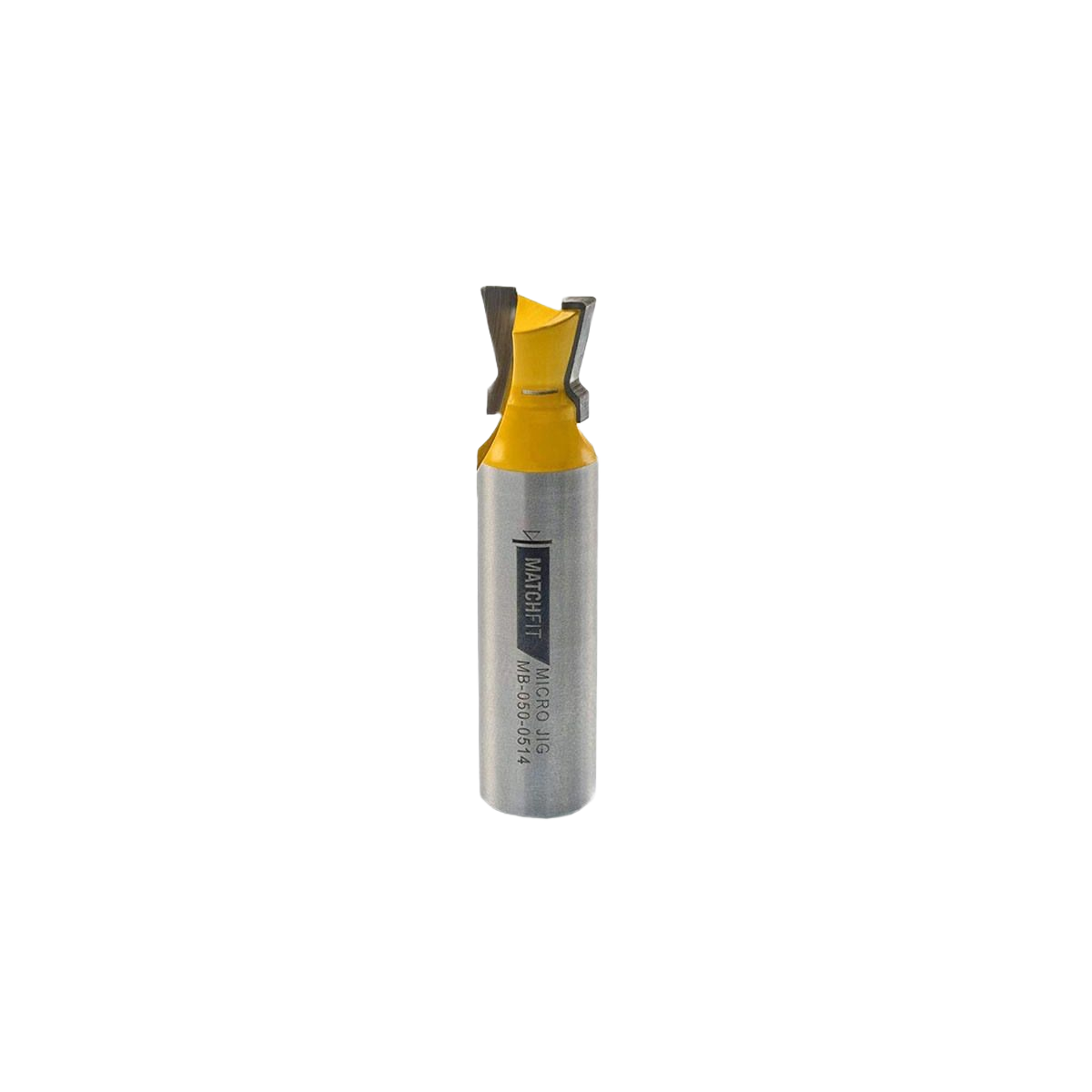 1/4 inch shank dovetail router bit with yellow coating, suitable for wood routing in tool and power accessories collections