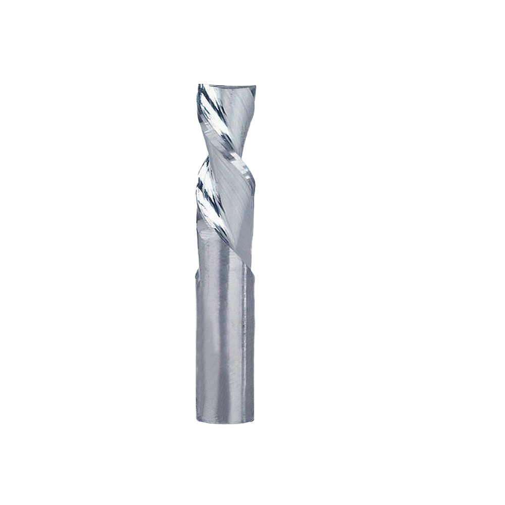 Left hand spiral upcut bit with 1/4 inch cutting diameter for deep chip clearing in tool accessories under $50 collection