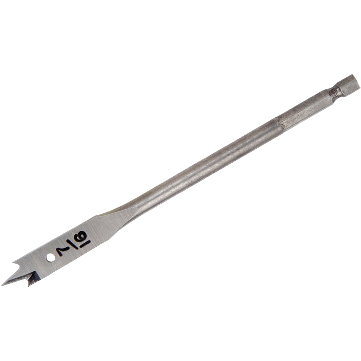 Metal spade bit with blue-groove point and cutting edge for fast drilling in tool accessories and drill bits collections