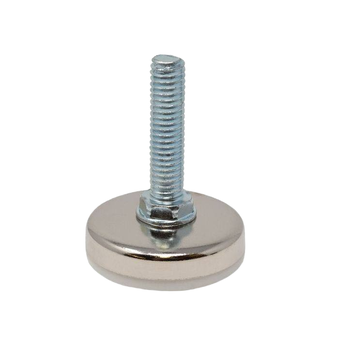 Metal adjustable leveler with threaded bolt and round base for furniture hardware in home improvement tools collection