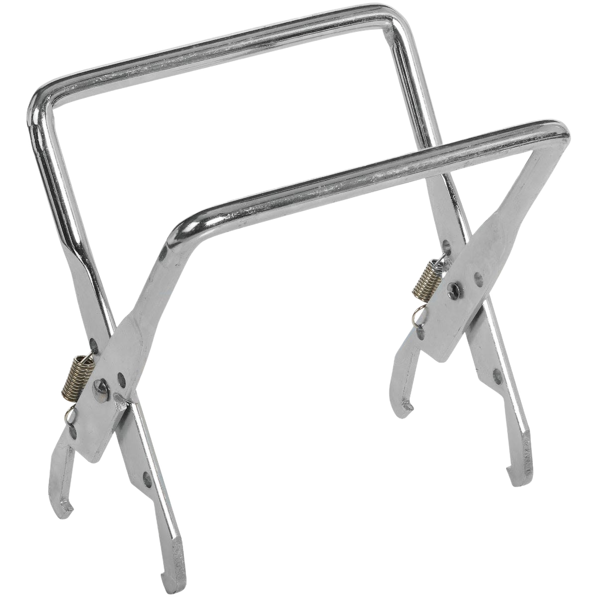 Metal frame grip tool designed for easy handling and lifting of beehive equipment in home improvement tasks