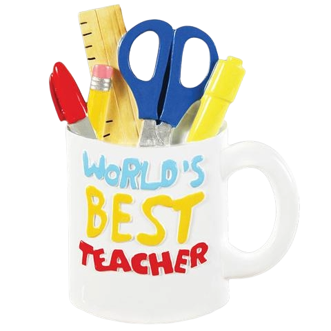PolarX Personalized Best Teacher Mug Ornament