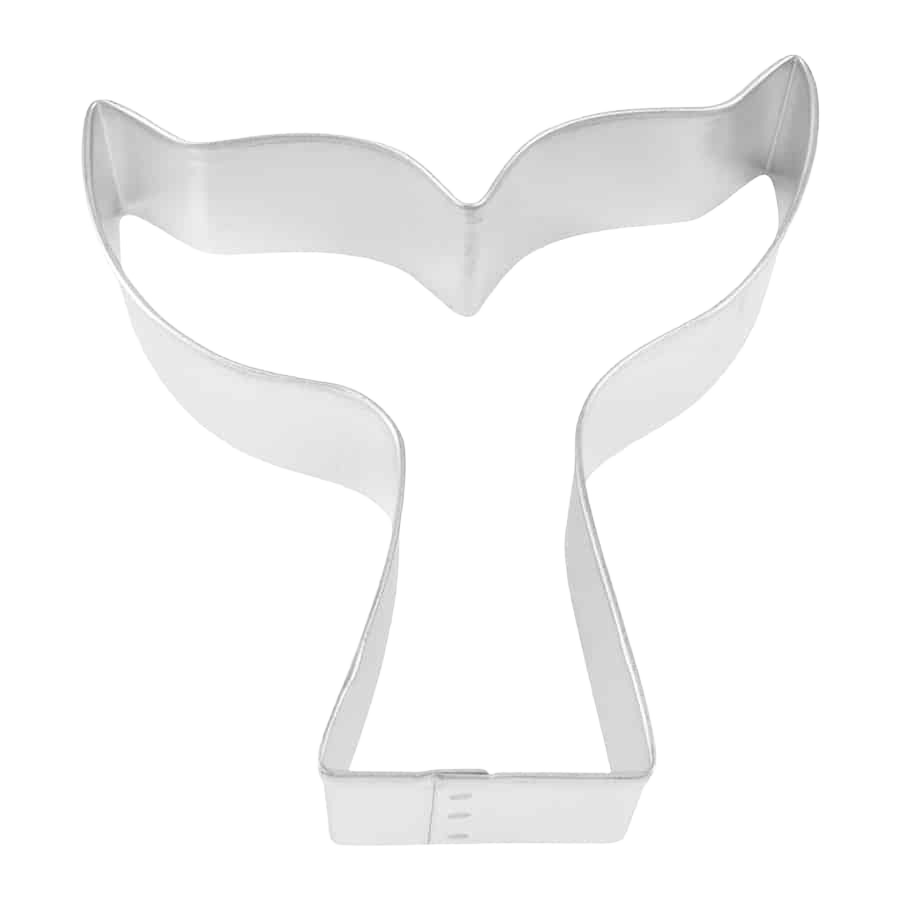 Durable tinplated steel cookie cutter shaped like a mermaid tail for kitchenware and bakeware tools collections under $50