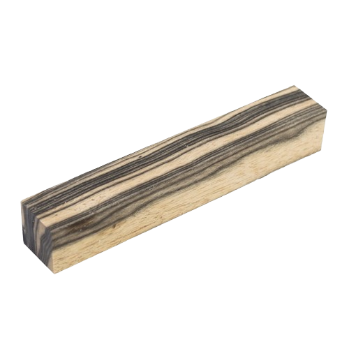 Wood blank with black and white ebony grain pattern for woodworking tools and accessories under $50 collection