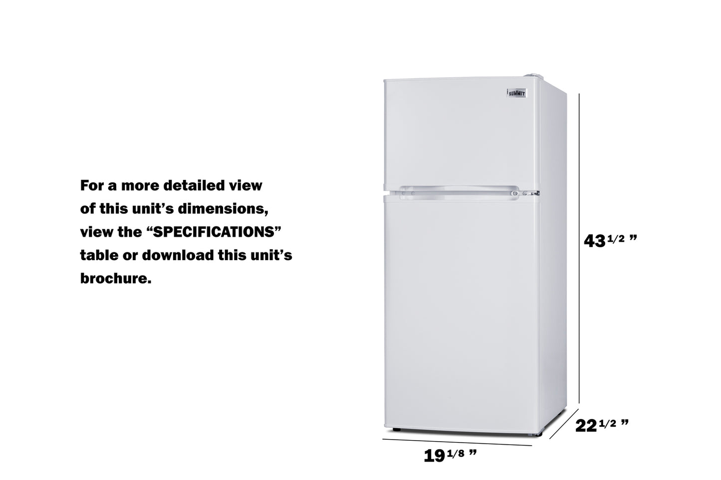 19" Wide Top Mount Refrigerator-Freezer