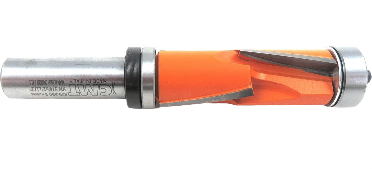 CMT Orange Tools 3/4" x 2" Xtreme Series Super-Duty Flush Trim Bit, 1/2" Shank