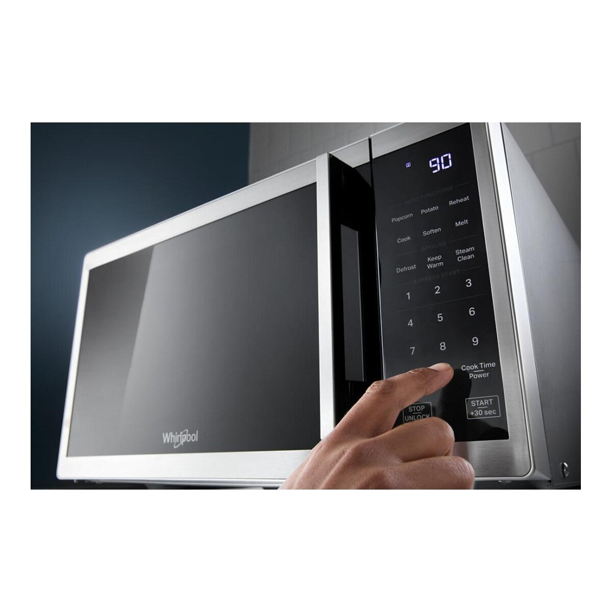 0.7 cu. ft. Black Countertop Microwave With Steam Clean - 700 watt
