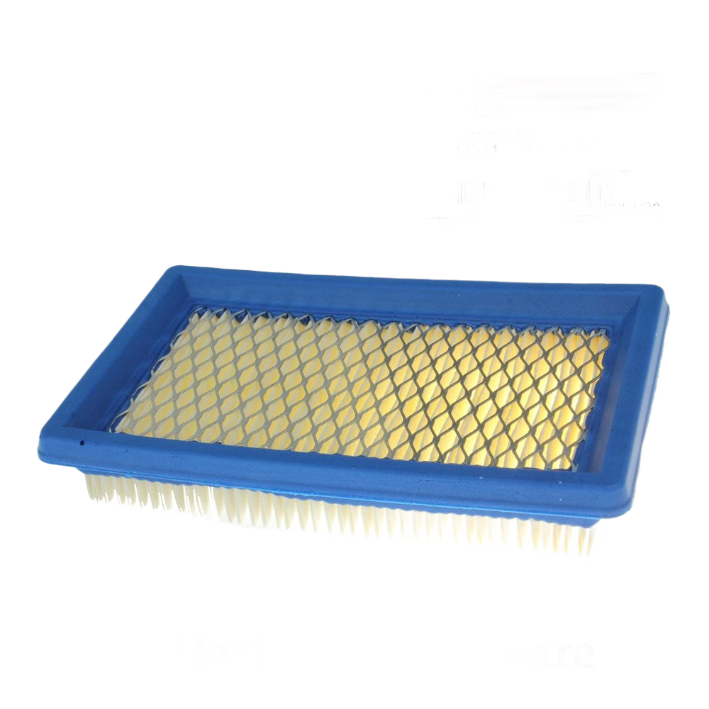Rectangular air filter element with blue frame for engine performance in Honda parts and lubricants under $50 collection