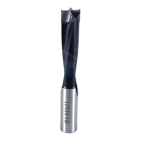 Right hand brad point dowel drill bit 10mm with sharp cutting edges for precise woodworking and home improvement tasks