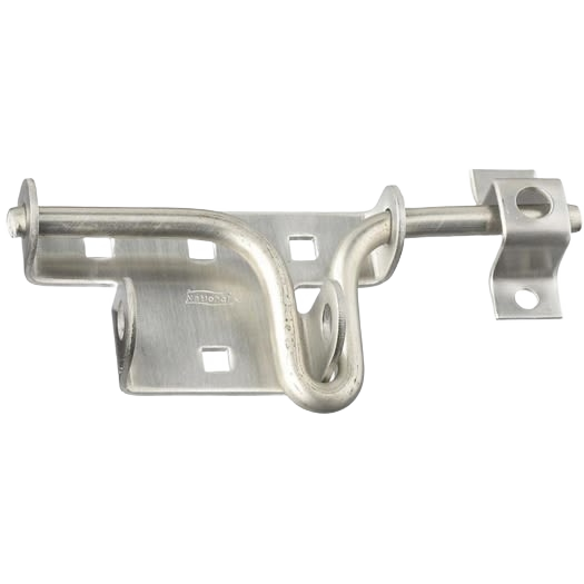Rust-resistant stainless steel slide bolt latch for doors and gates in home improvement hardware accessories