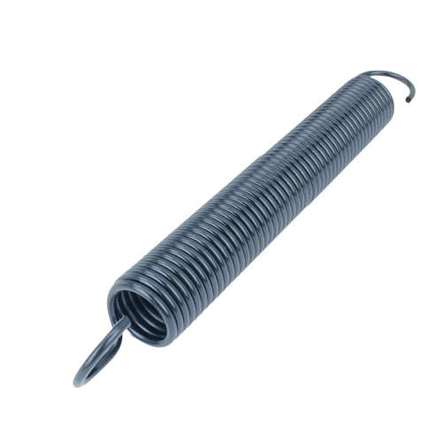 Coiled metal extension spring with hooks on both ends for John Deere parts in hardware and tools collections