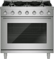 500 Series, Dual Fuel Freestanding Range, 36'', Stainless Steel