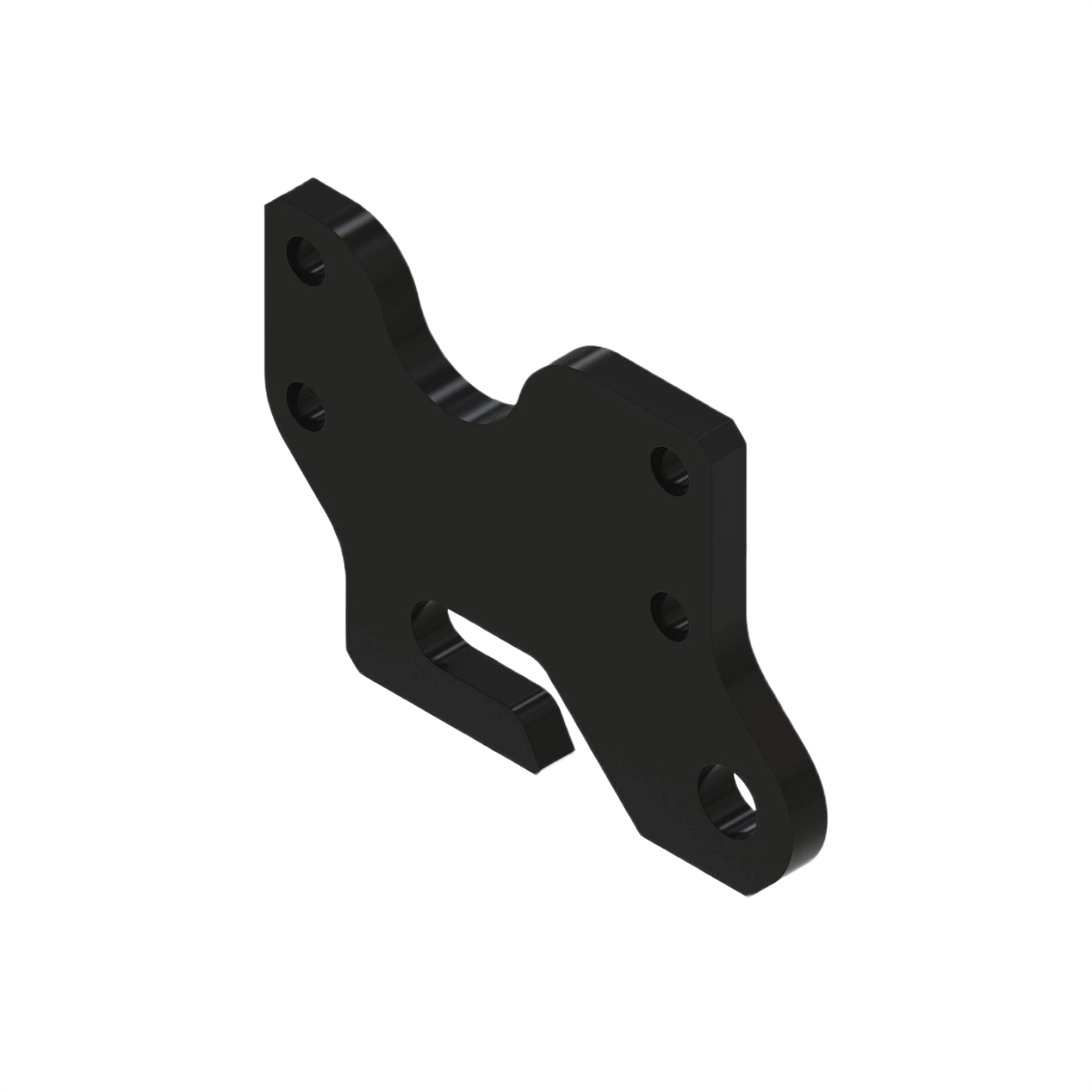 Black metal front hitch mounting plate with multiple bolt holes for tractor tool accessories under $100 collection