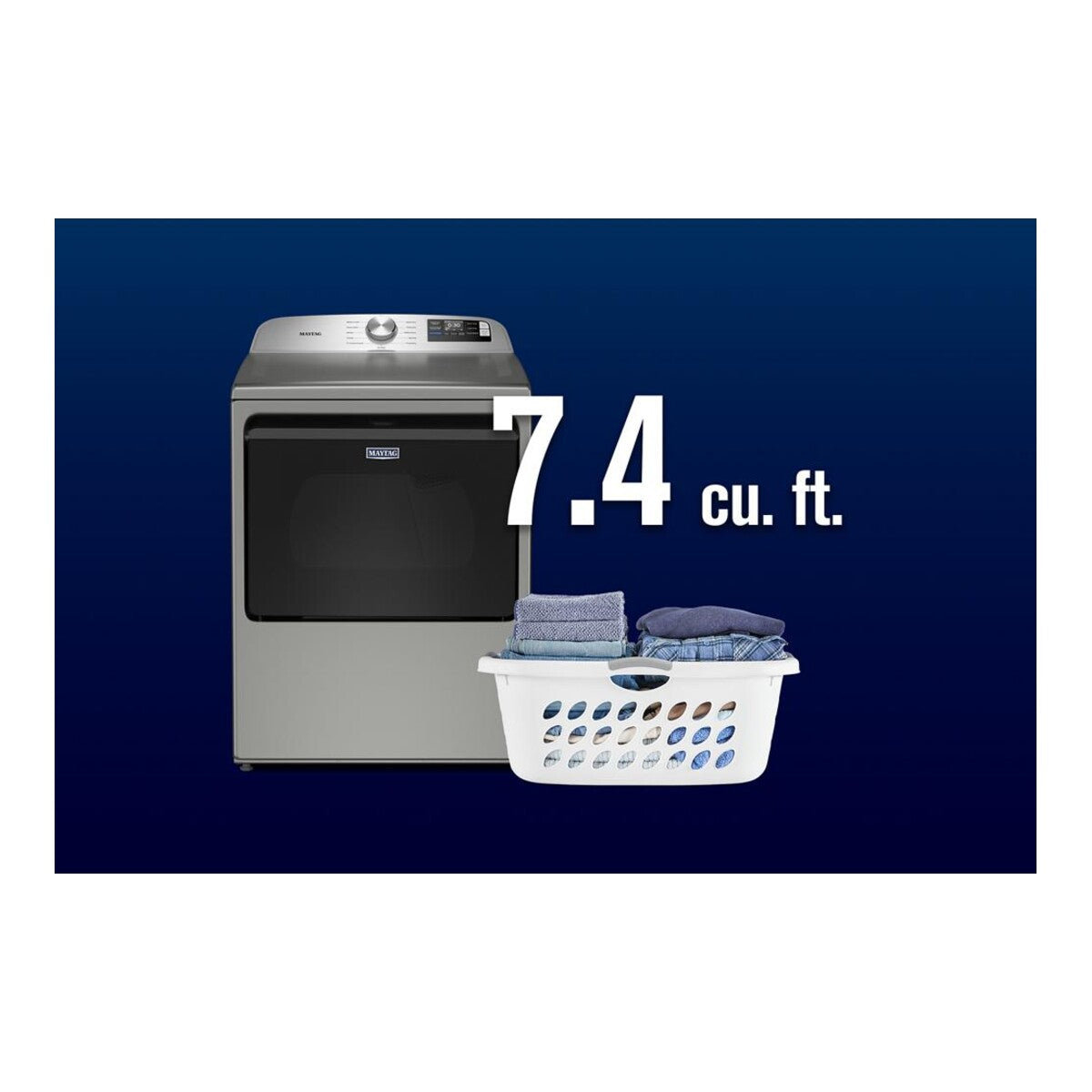 7.4 Cu. Ft. Top Load Gas Dryer with Extra Power and Advanced Moisture Sensing