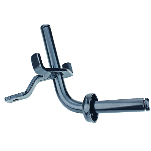 Black metal steering spindle part designed for tractor steering assembly and home improvement tools
