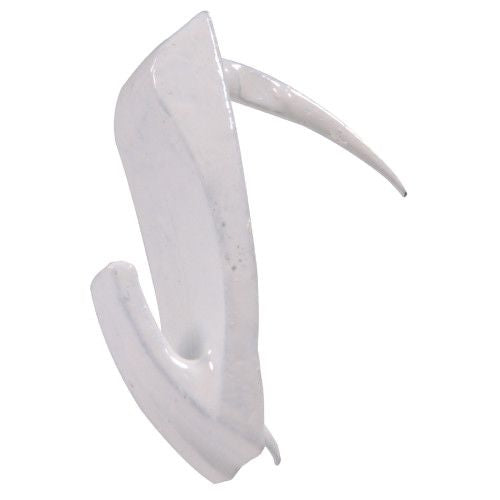 Large white Wallbiter hook with sharp tip designed for secure picture hanging in drywall, part of Hardware fasteners under $50