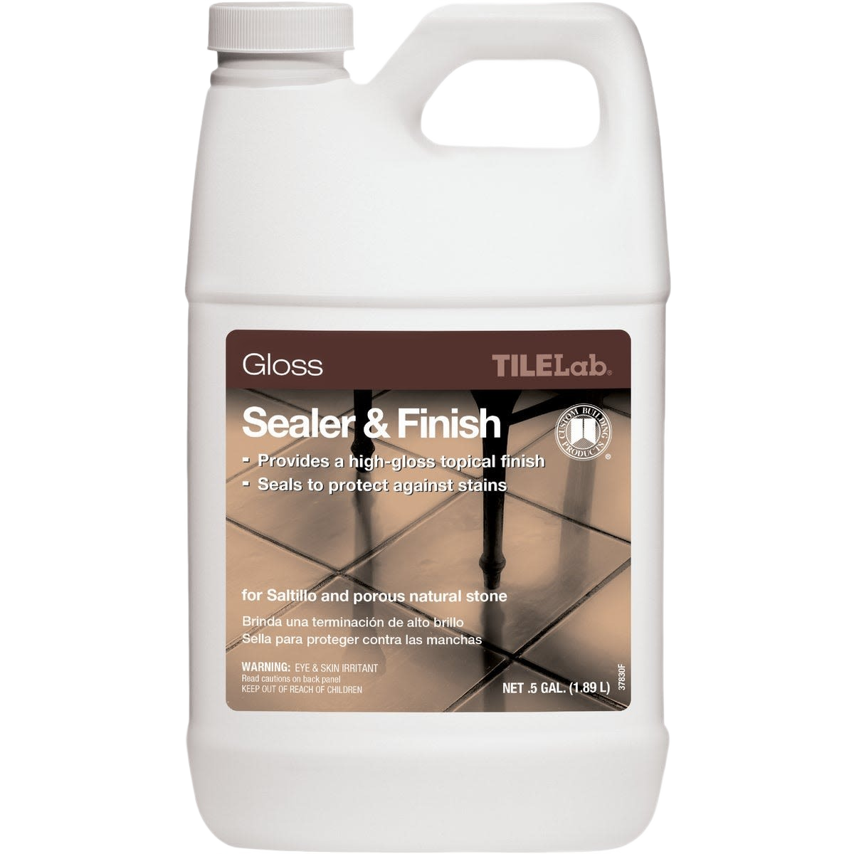 5-gallon container of TILELab Gloss Sealer & Finish for natural stone protection in Flooring Tools & Materials and Sealers collections