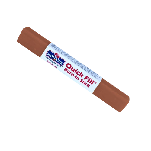 Burn-in stick in autumn blush color for quick filling and repairing wood defects in sanding and finishing projects